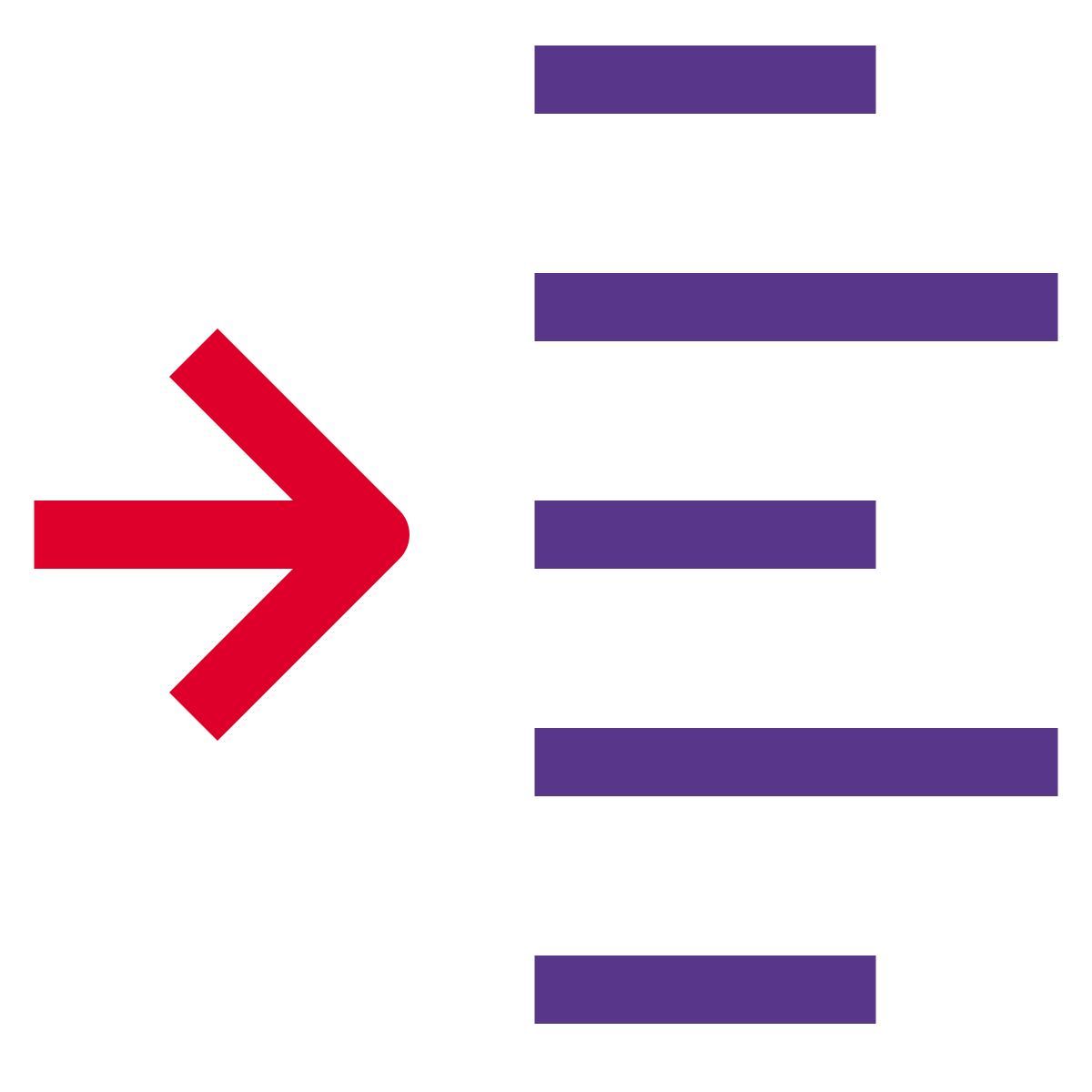 indent left shift arrow direction align format increase margin paragraph icon