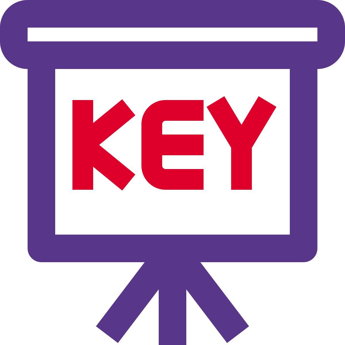 key metrics presentation icon