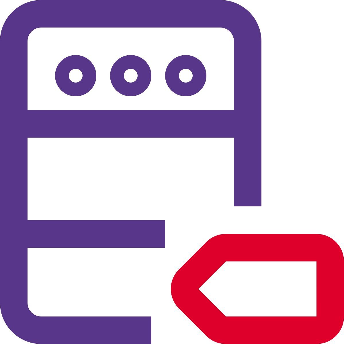 etichetta del server icon