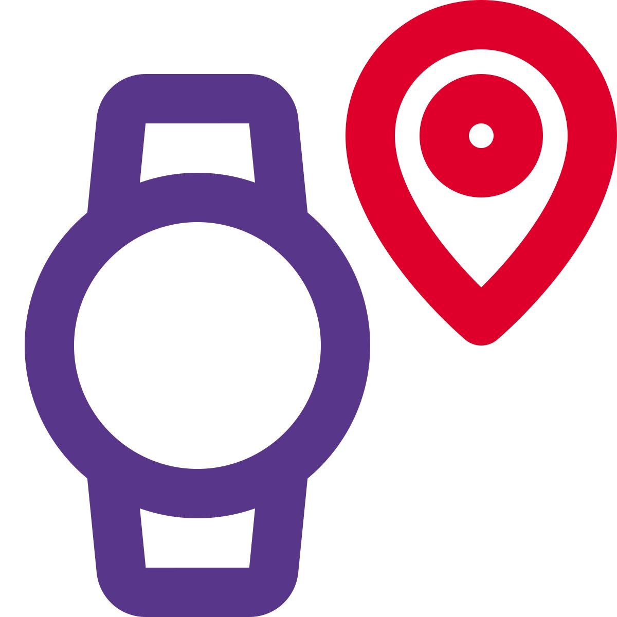 ubicación del reloj inteligente icon