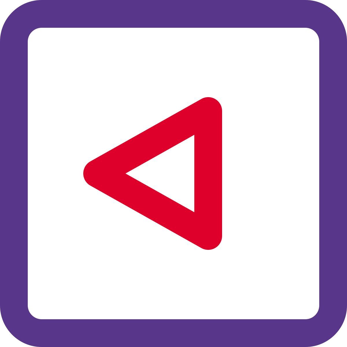 left arrow key icon