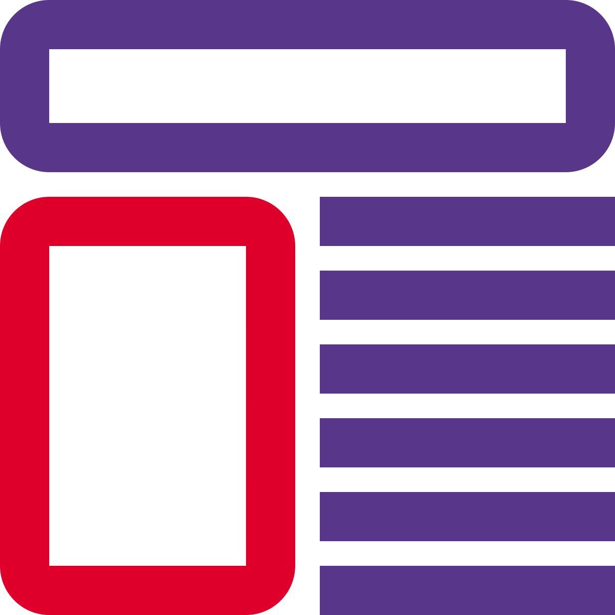 disposition du texte icon