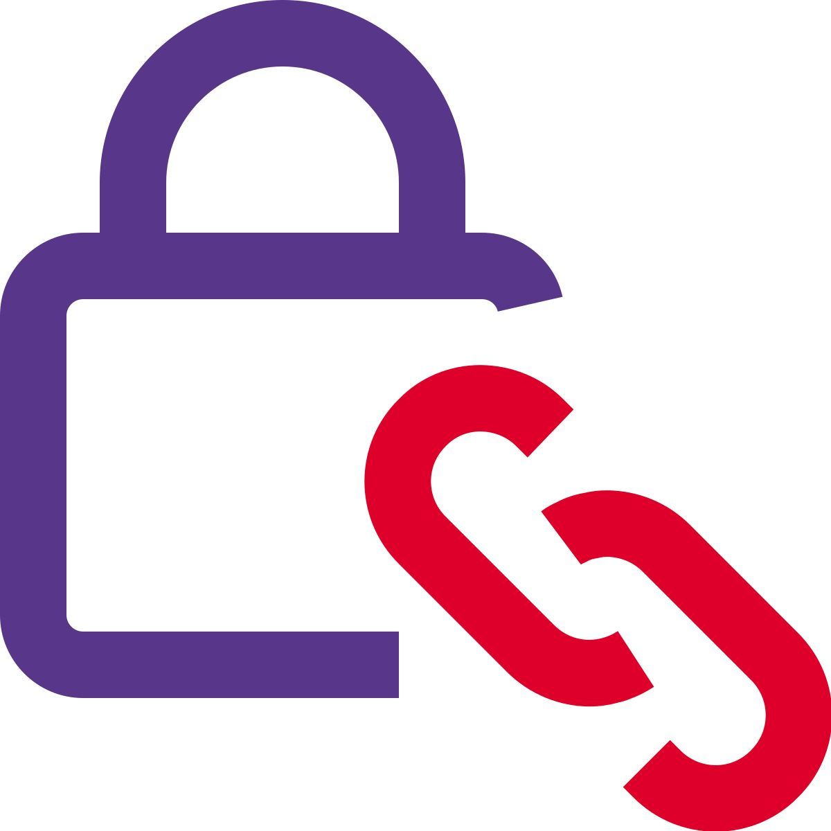 external link protected with a safety guard for private access security duo tal revivo icon