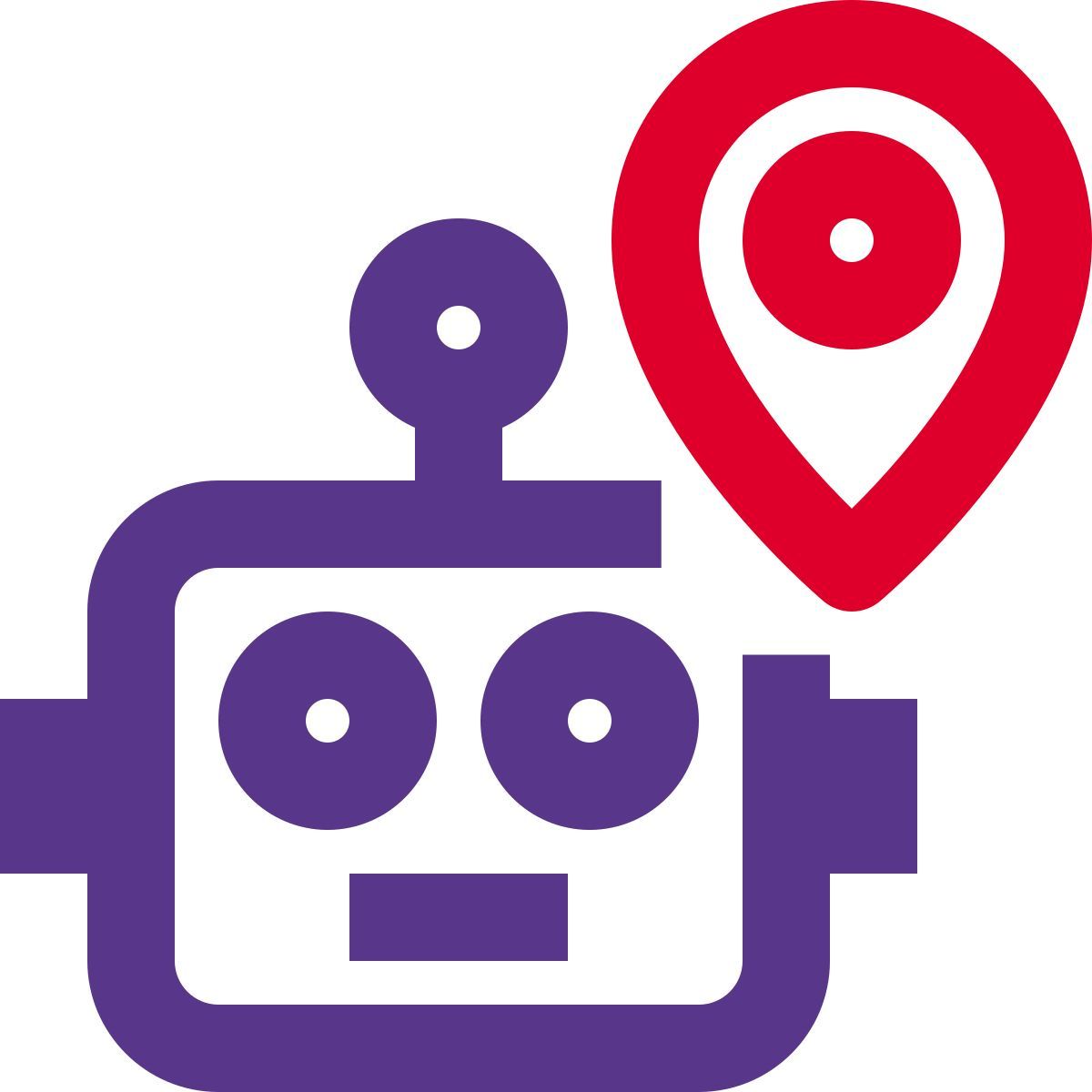 ubicación del robot icon