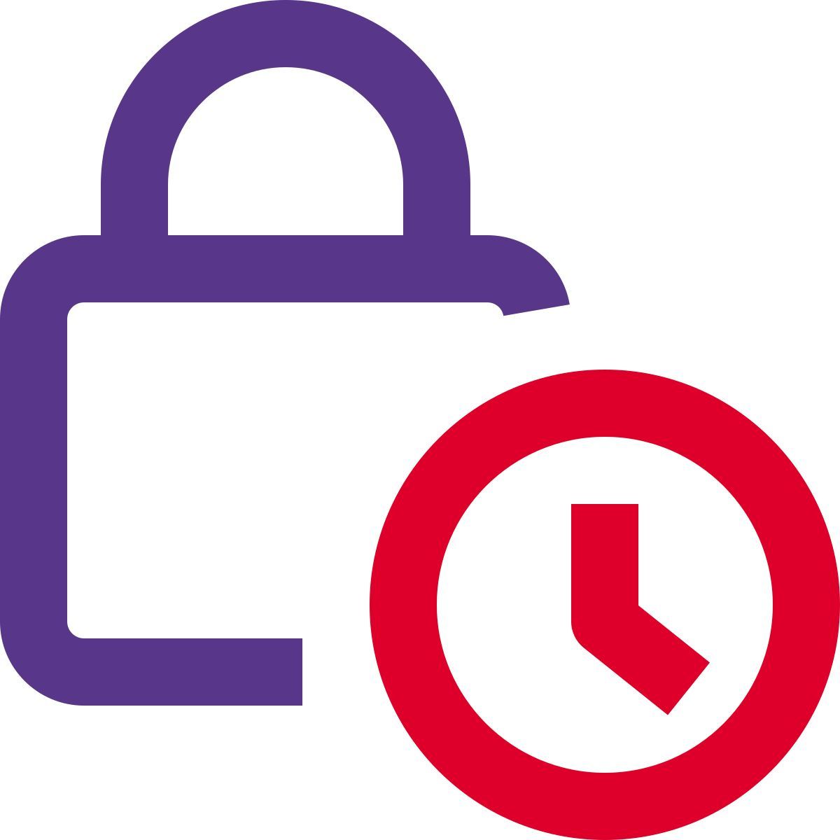 padlock timer icon
