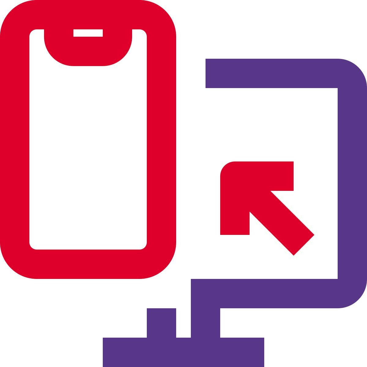 컴퓨터에서 전화로 icon