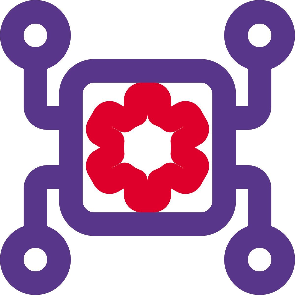 mikroprozessor konnektivität icon