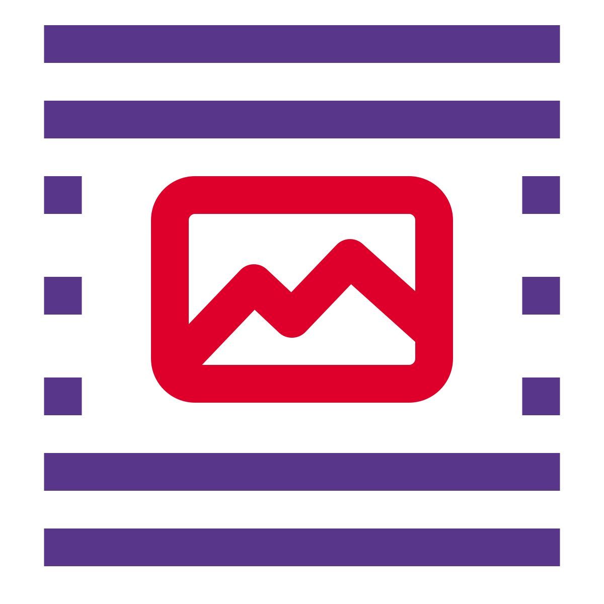 middle center image document page layout setting button icon