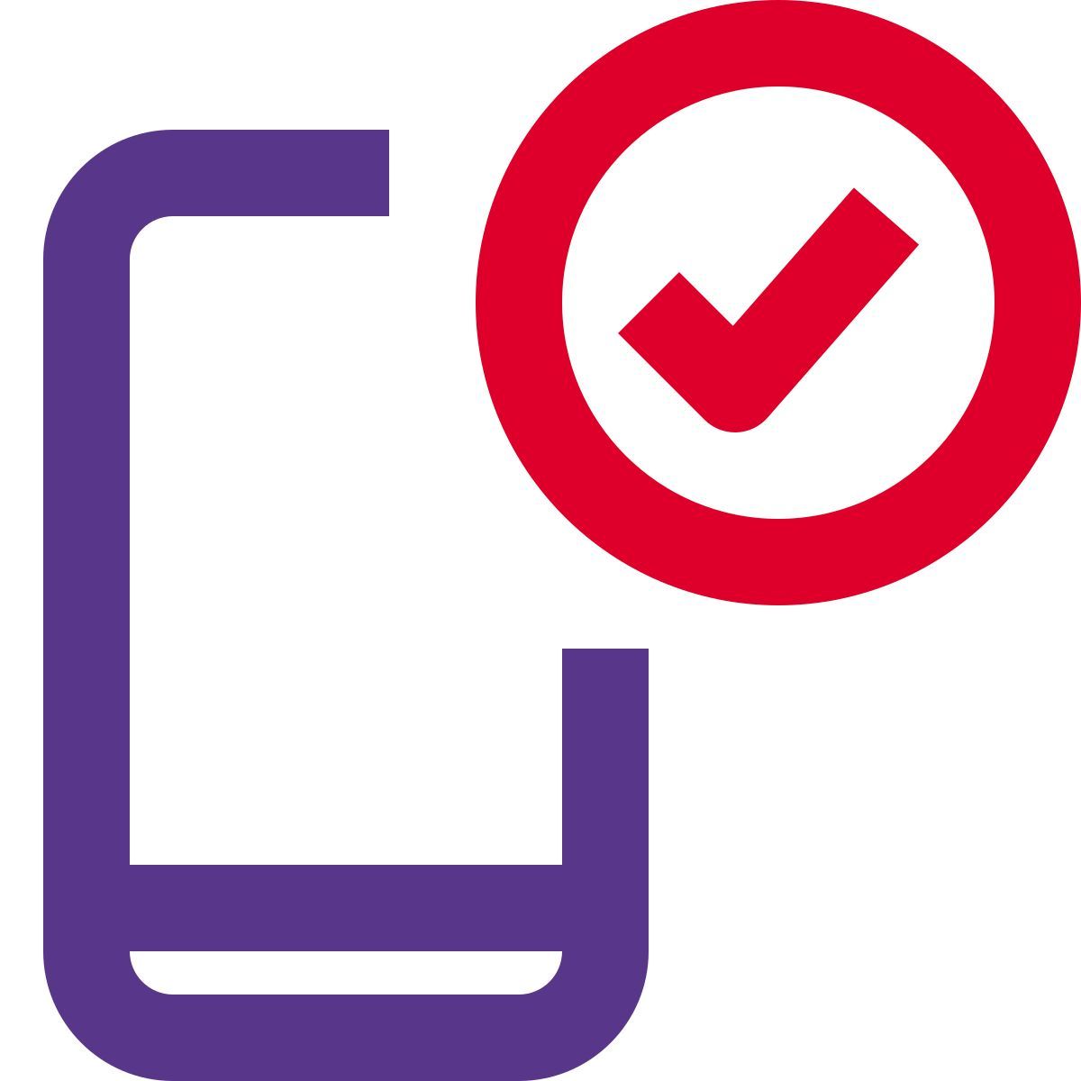 comprobación del teléfono icon