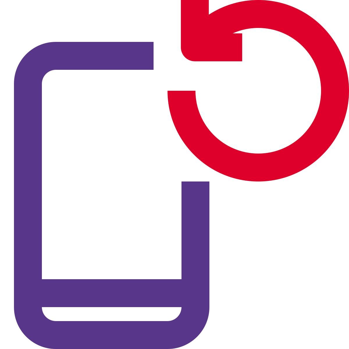 smartphone refresh icon