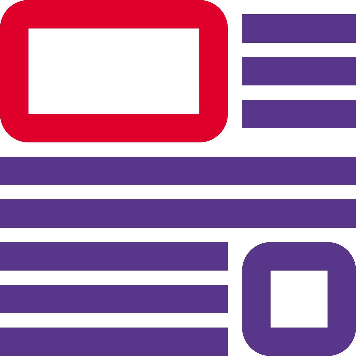 기사 레이아웃 icon