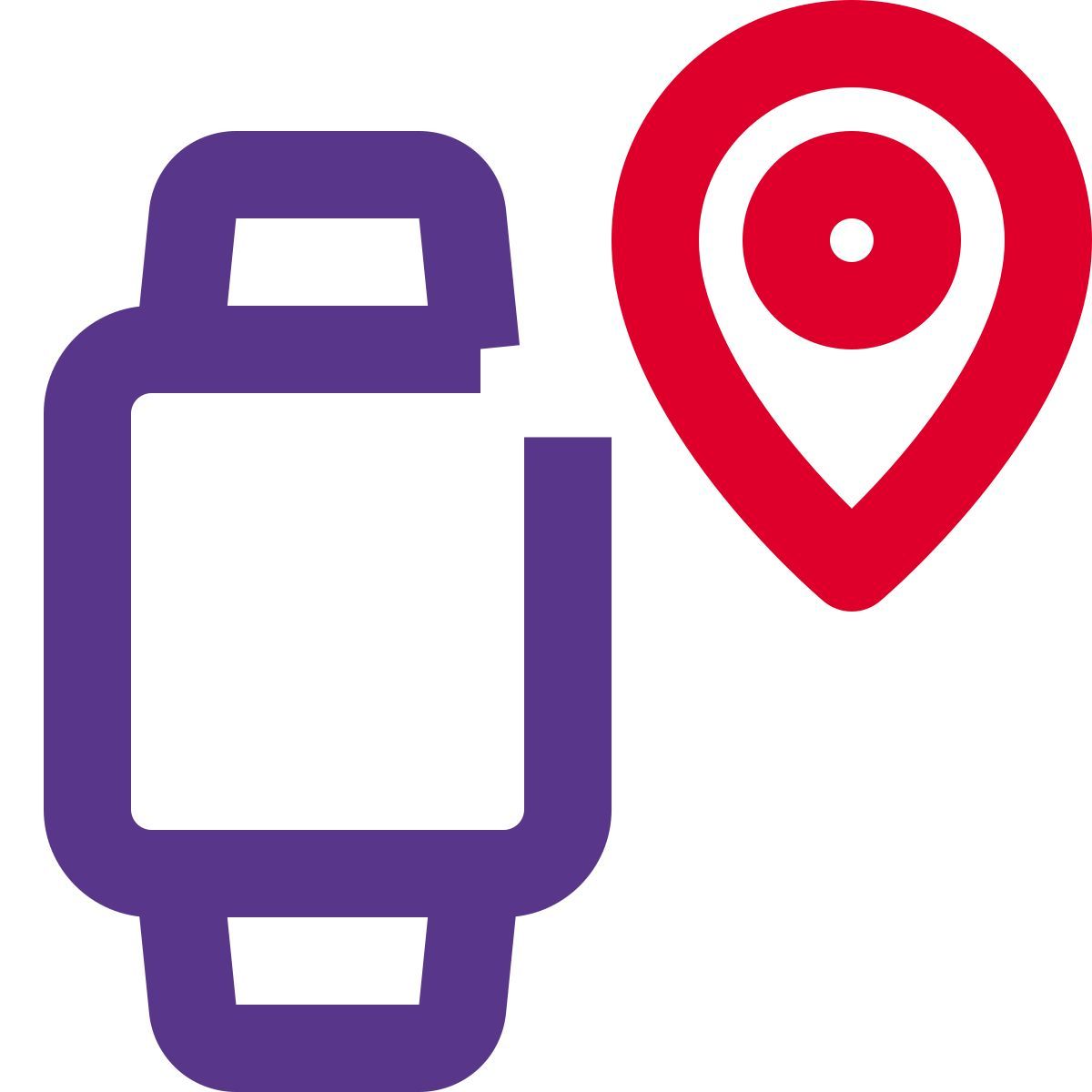 smartwatch location icon