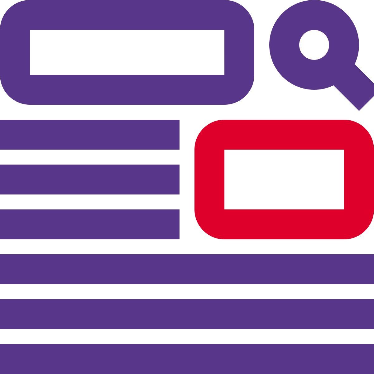 검색 결과 레이아웃 icon