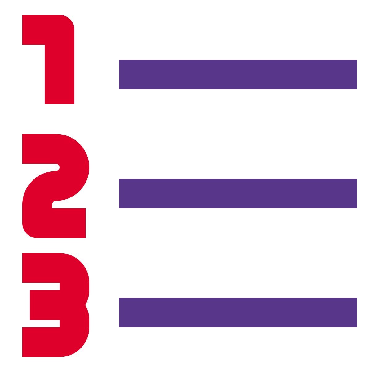 numbered list icon