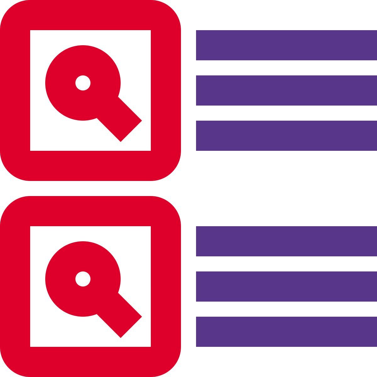 resultados de la búsqueda icon