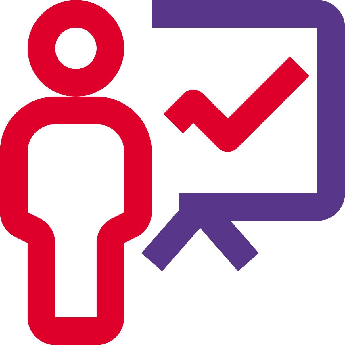 statistics presentation icon