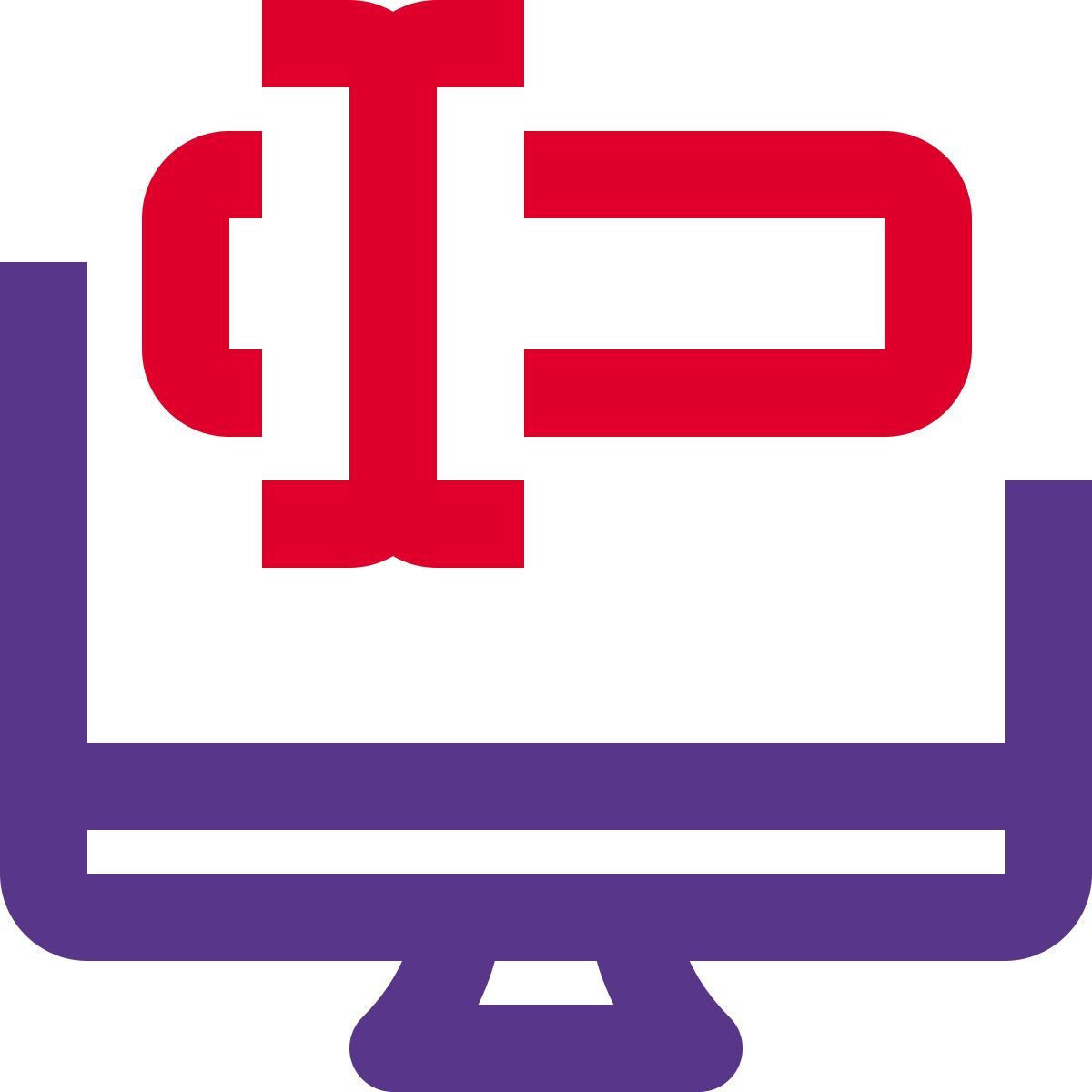 digitação na área de trabalho icon