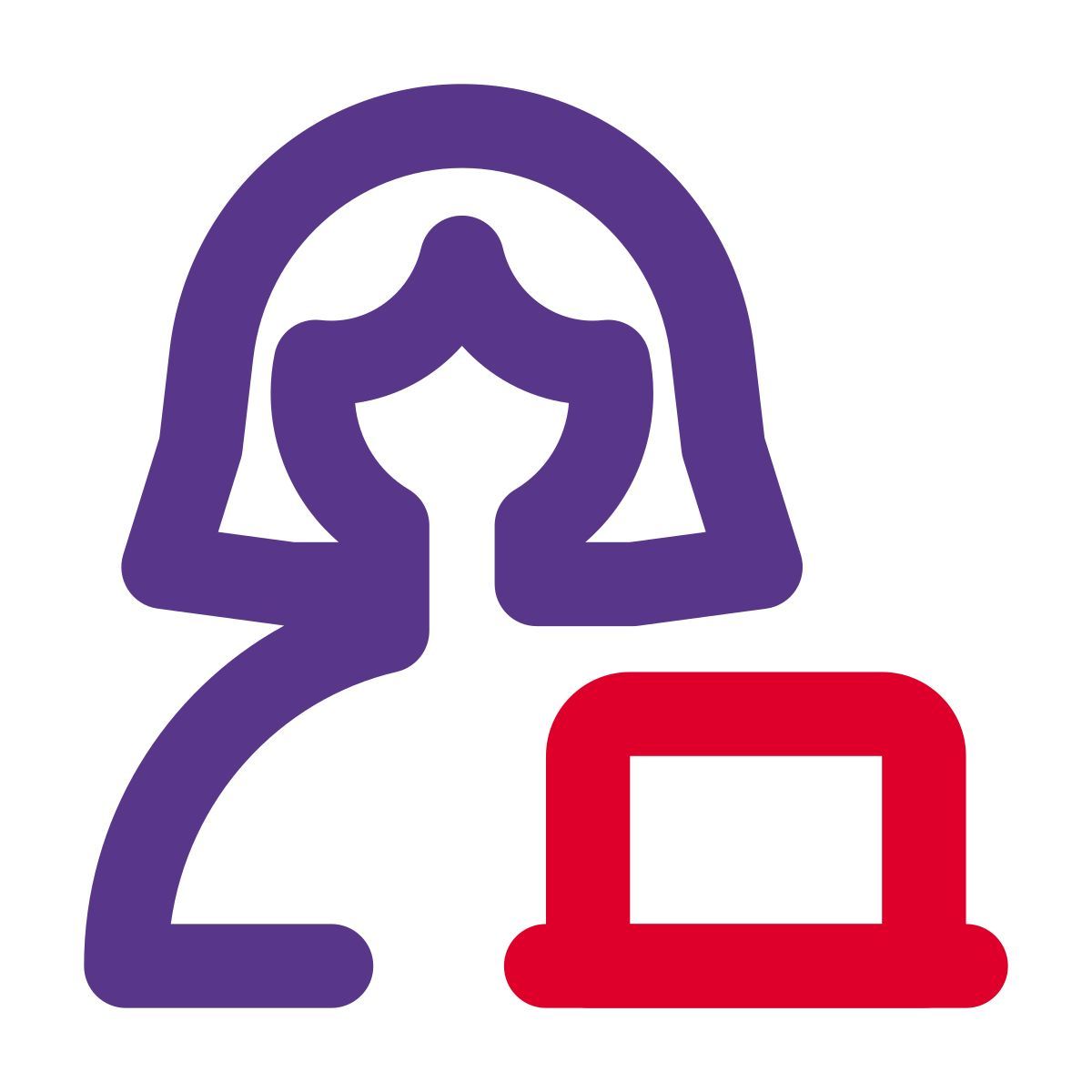 usuario de portátil icon