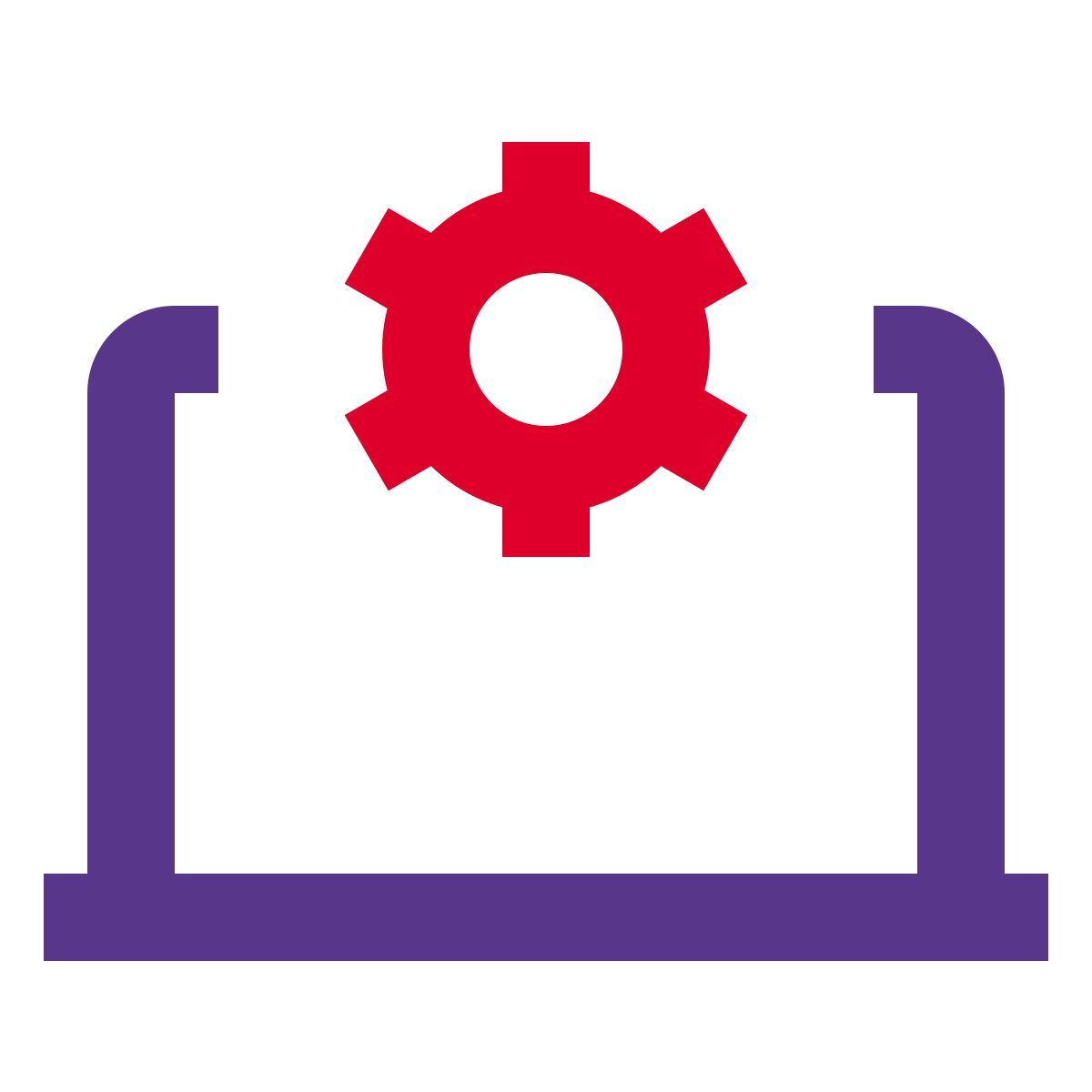 configuración de la computadora portátil icon