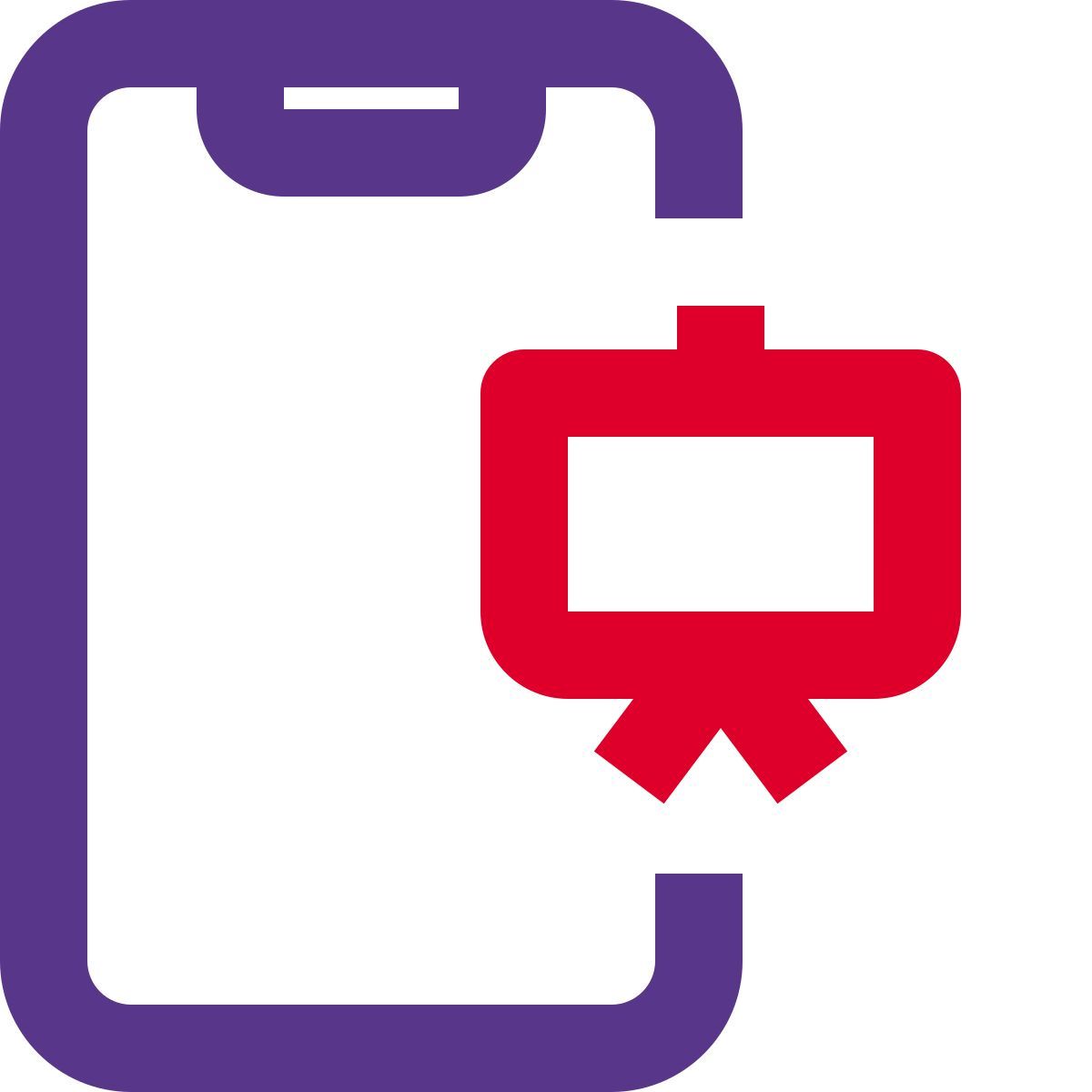 smartphone presentation icon