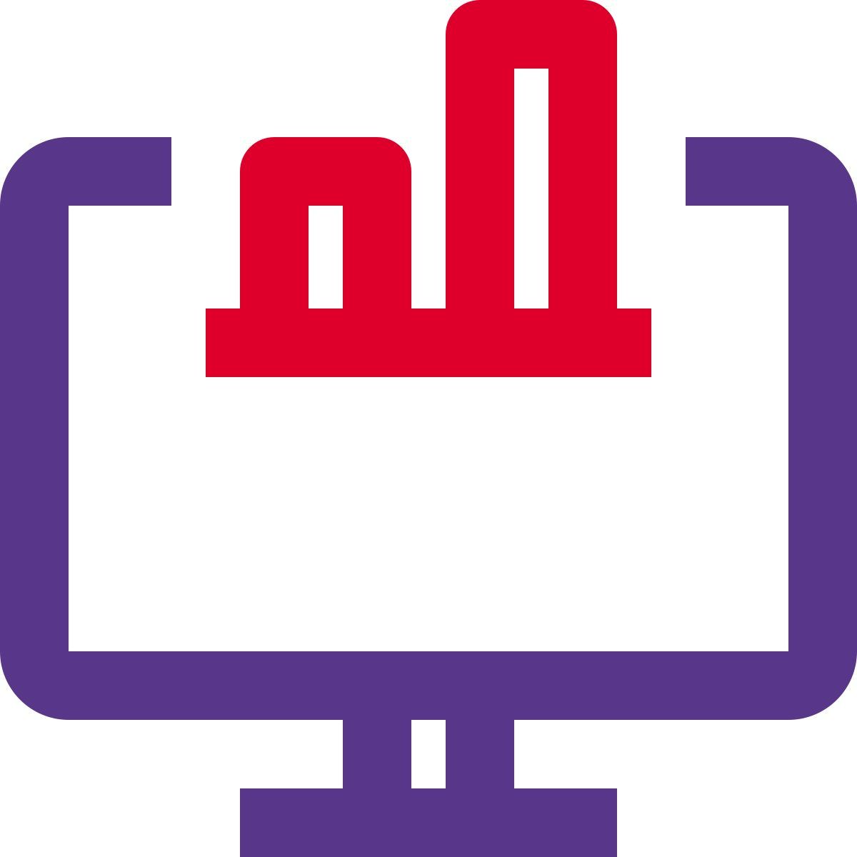 gráfico de computador icon