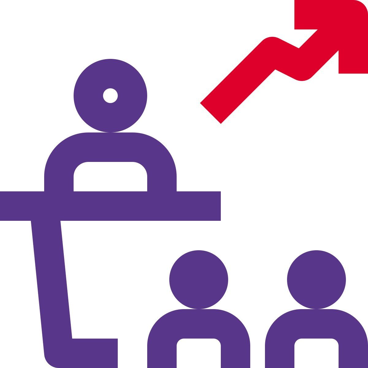 stock market presentation icon