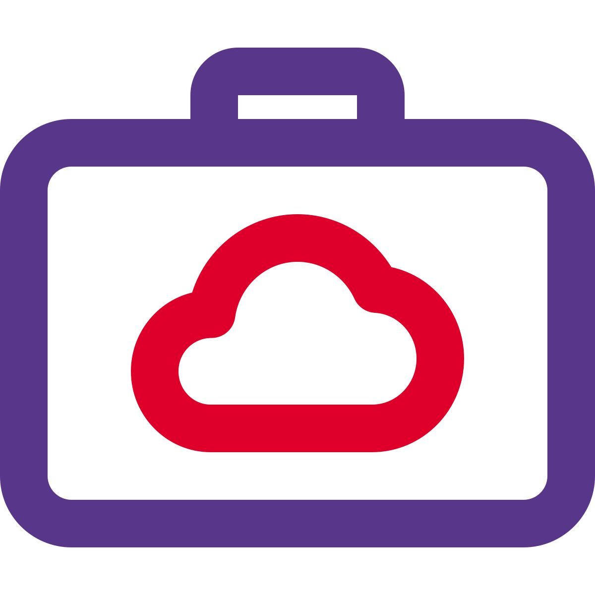 cloud briefcase icon