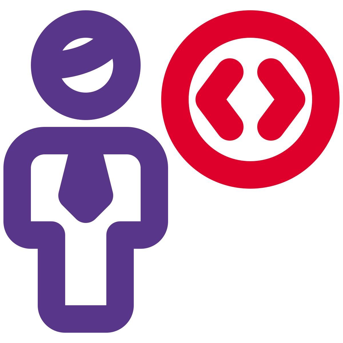 programming and coding business joining the workforce icon