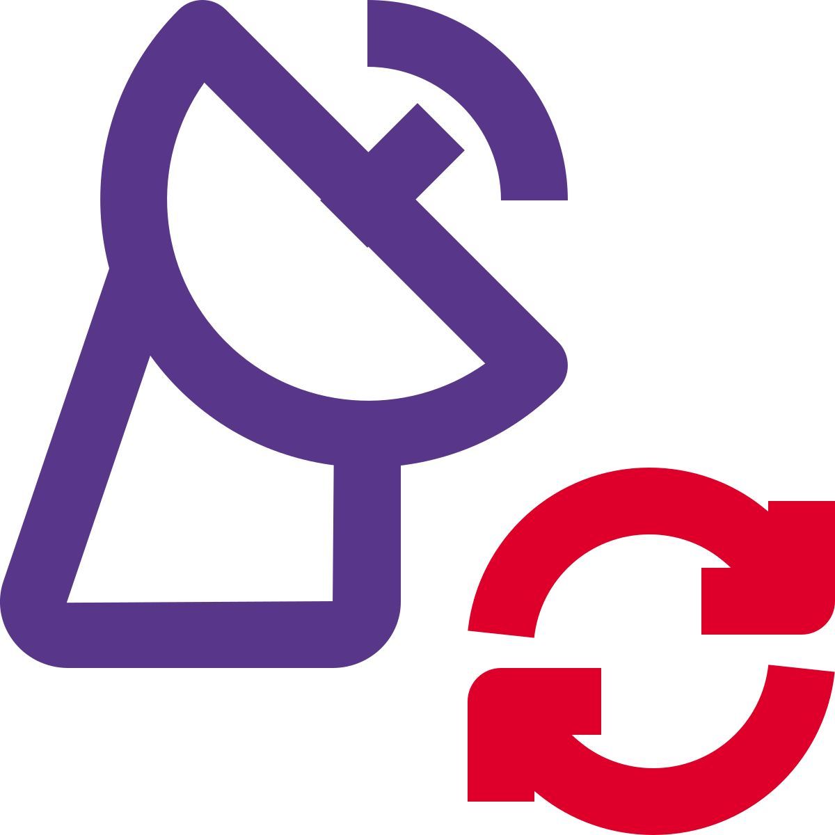 reload satellite dish icon