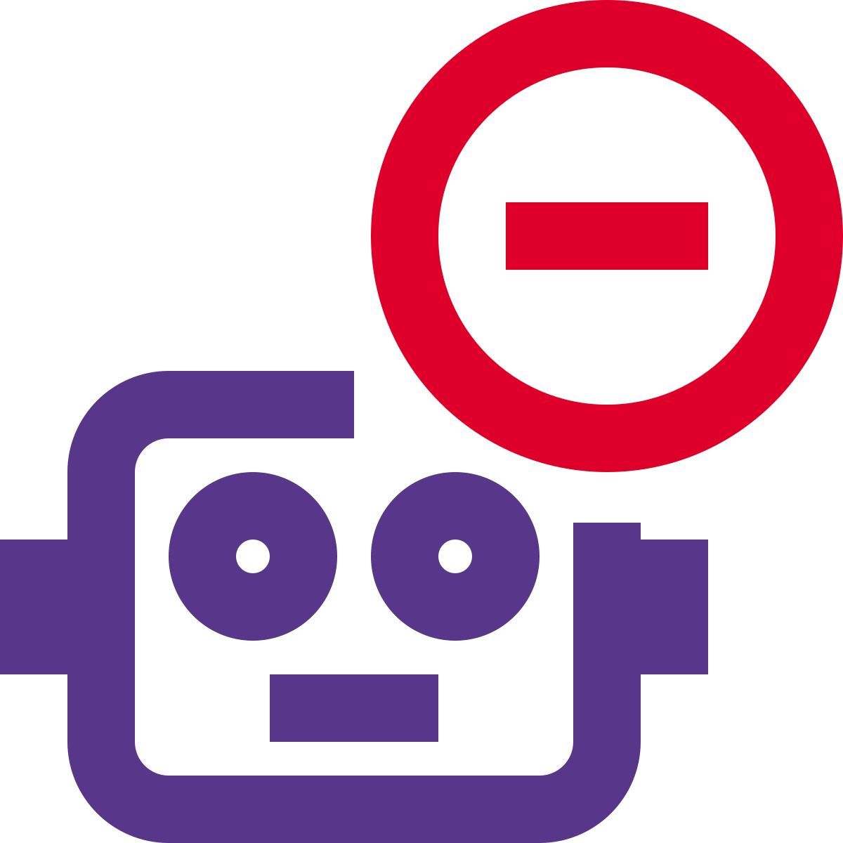 roboterfunktion entfernen icon