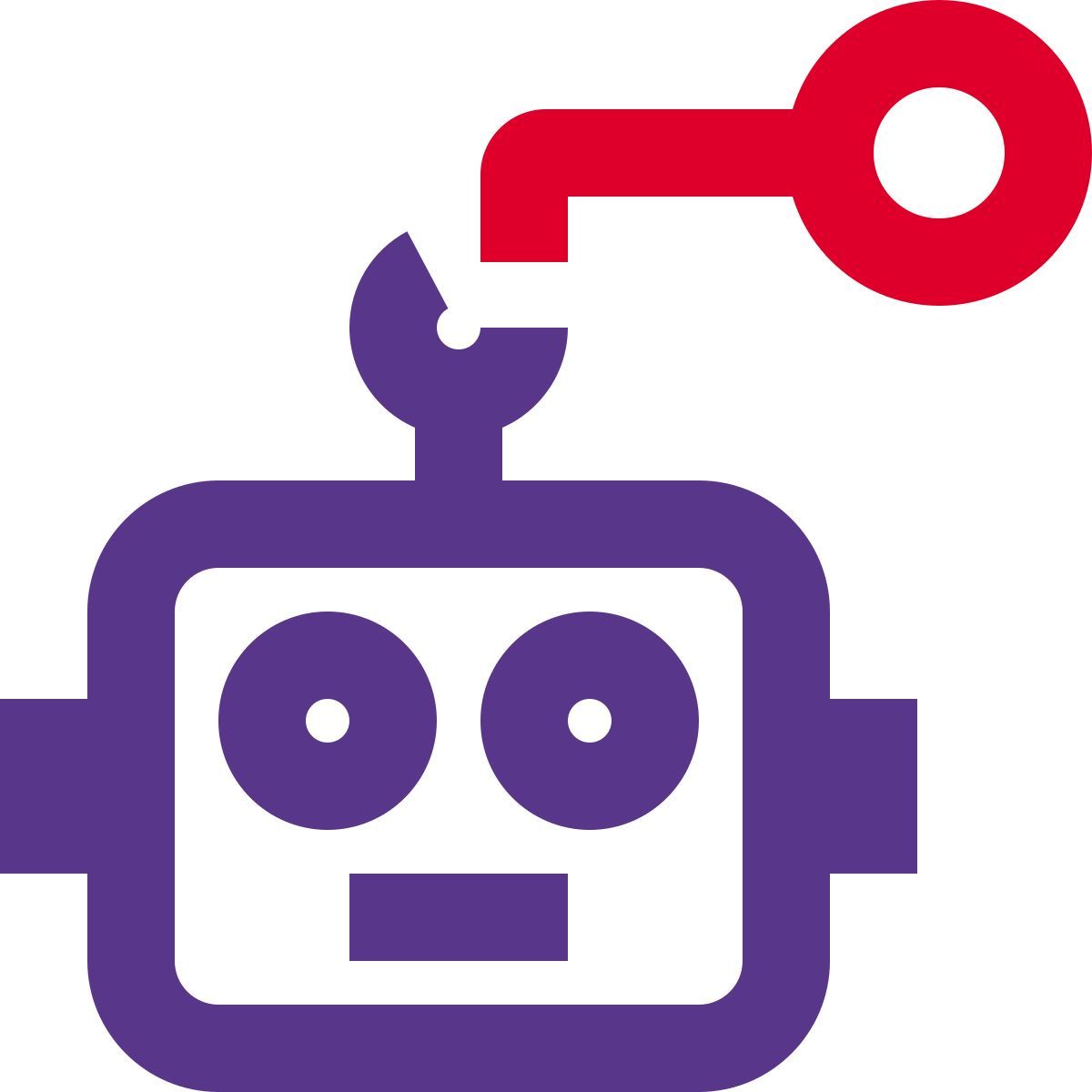 robot authentication icon
