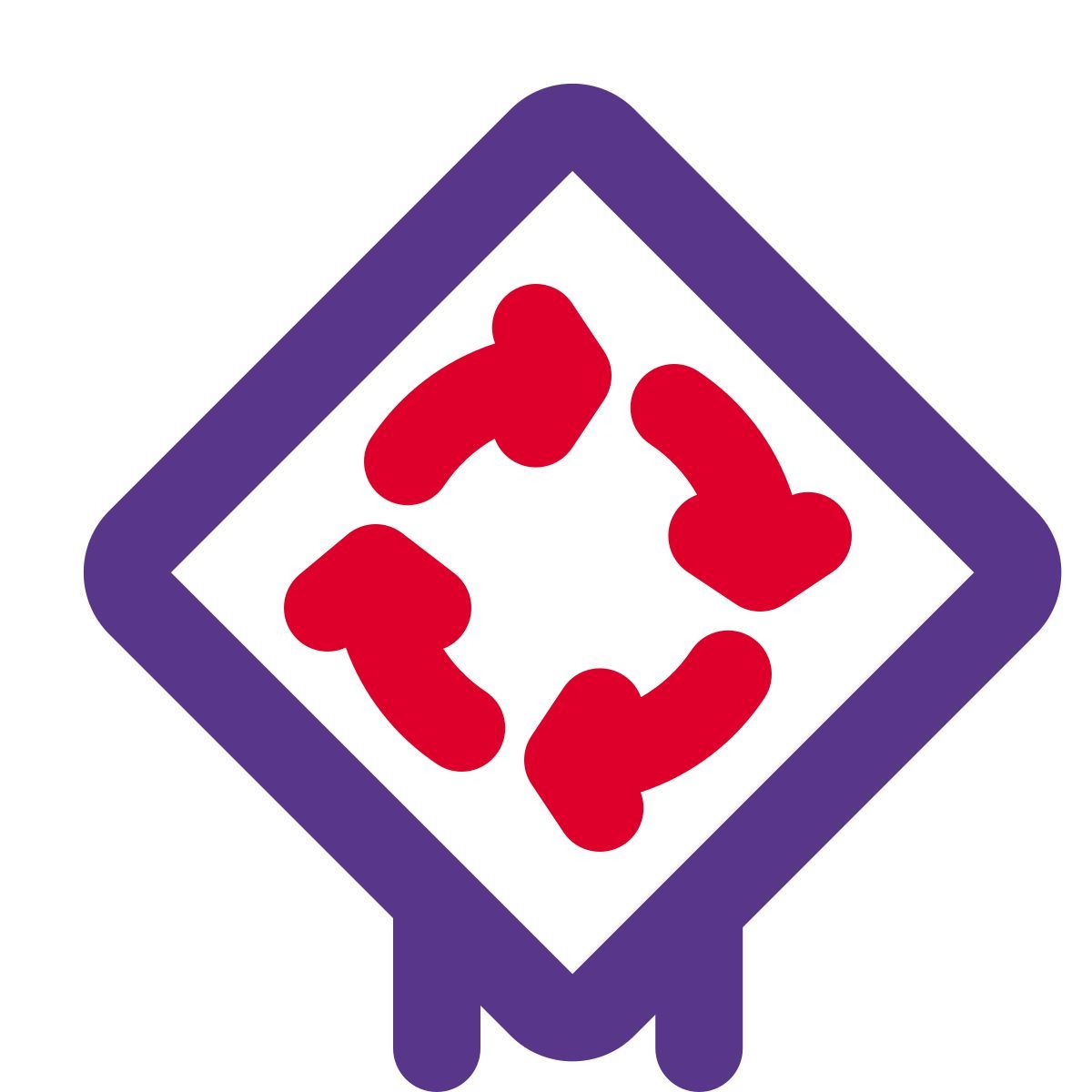 roundabout sign icon