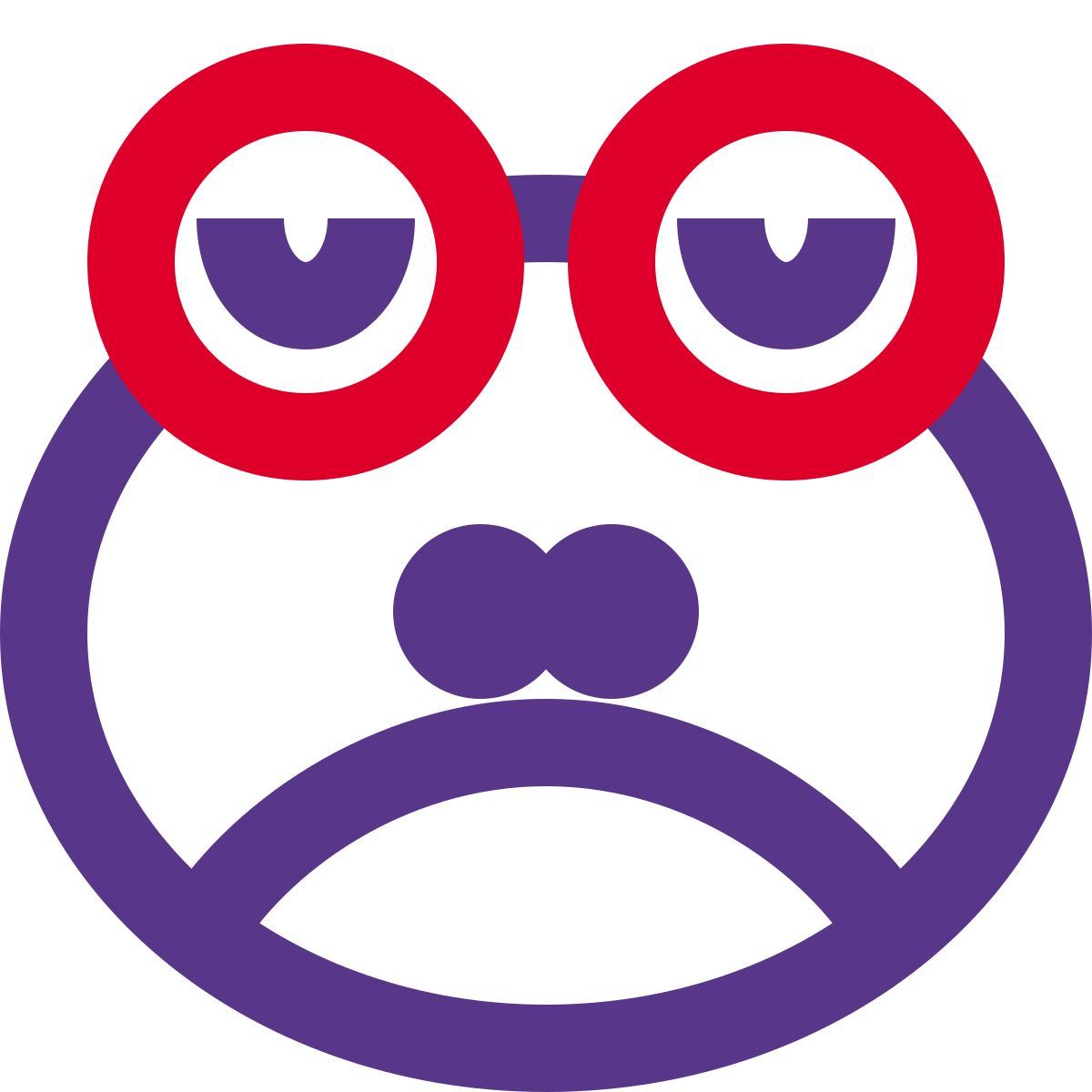 icon sad face pictorial representation frog emoji for chat