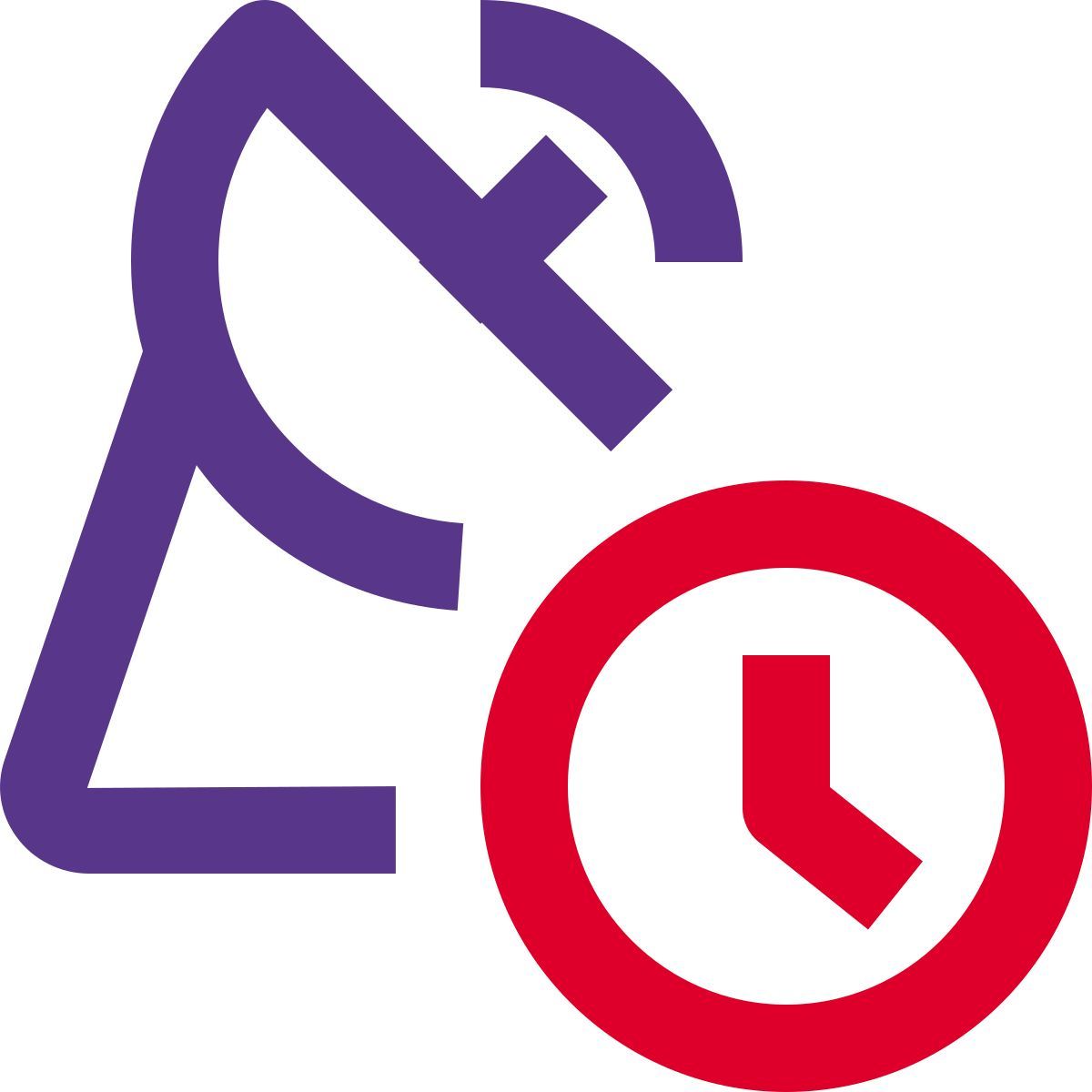retraso de antena parabólica icon