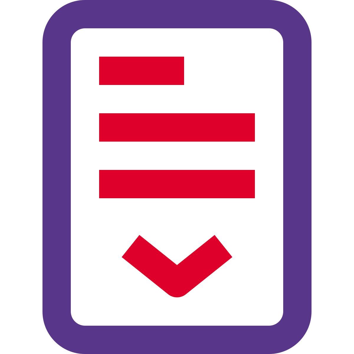 Menú desplazable icon