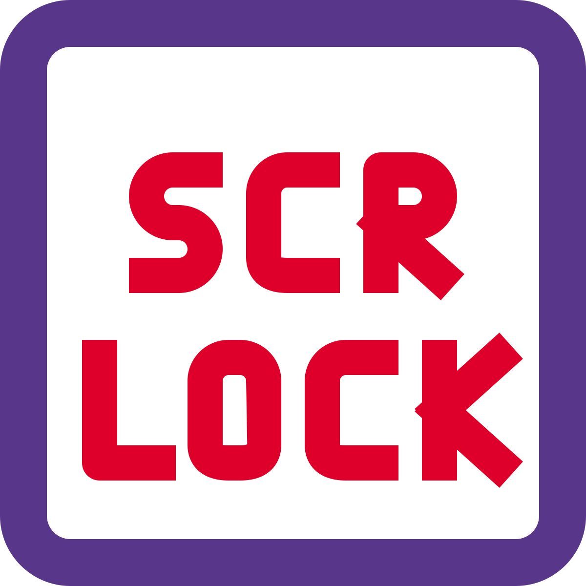 scroll lock key icon