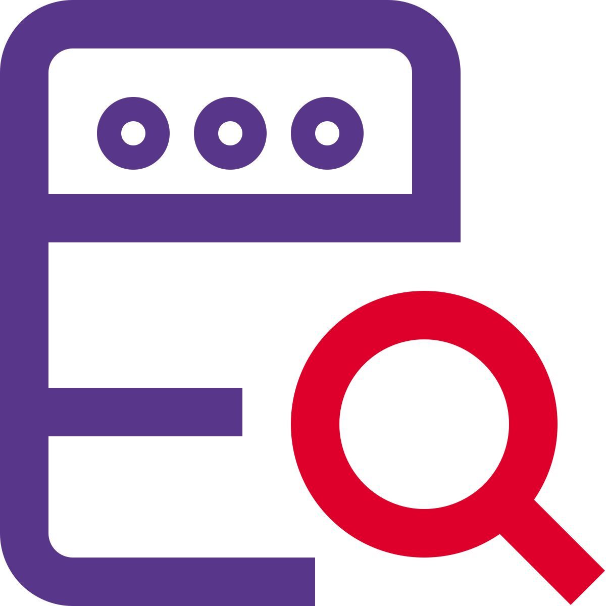 búsqueda de servidor icon