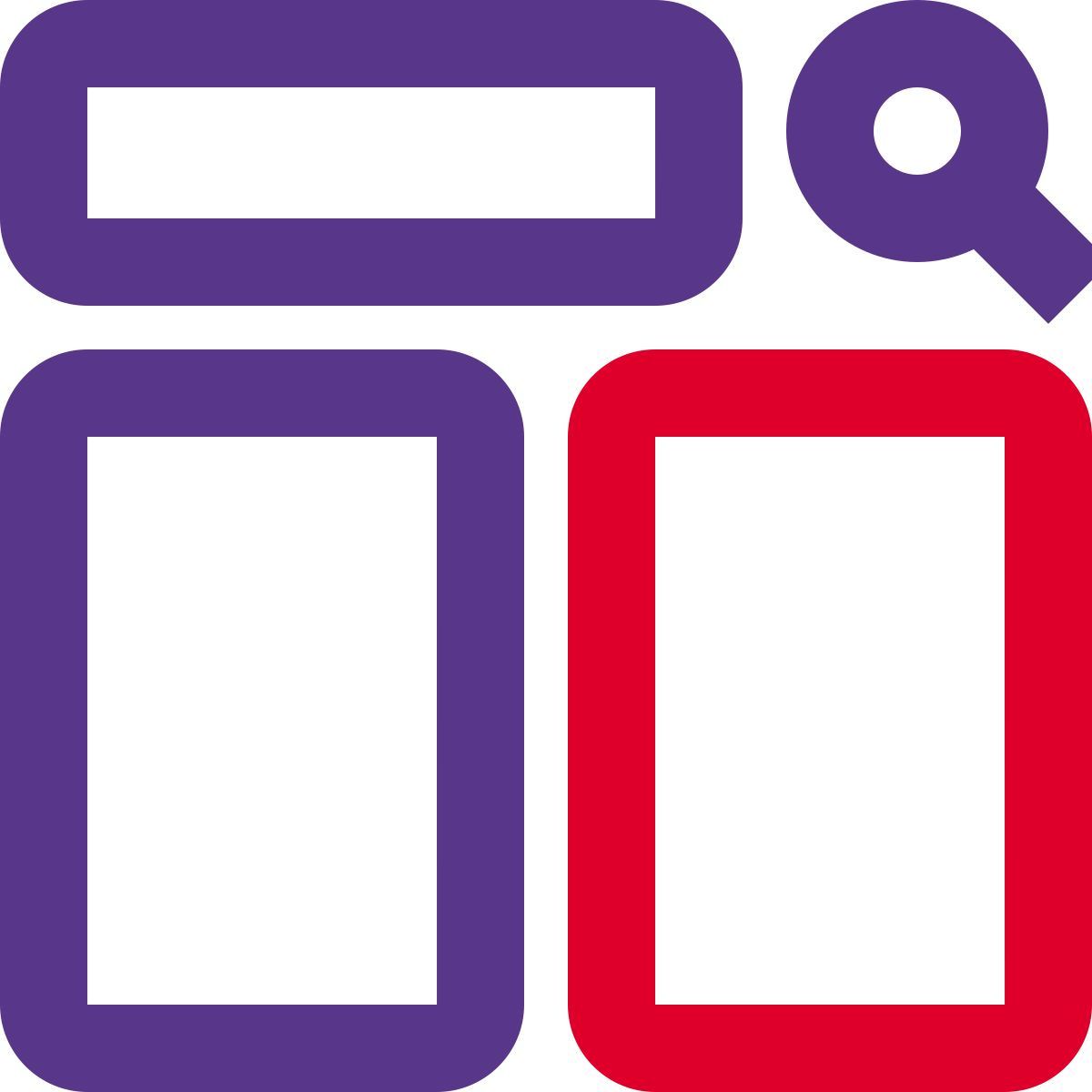 comparaison des résultats de recherche icon