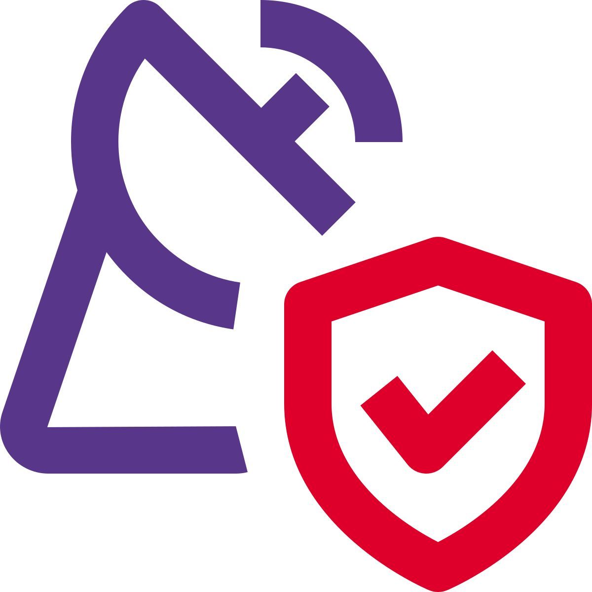 verified satellite dish icon