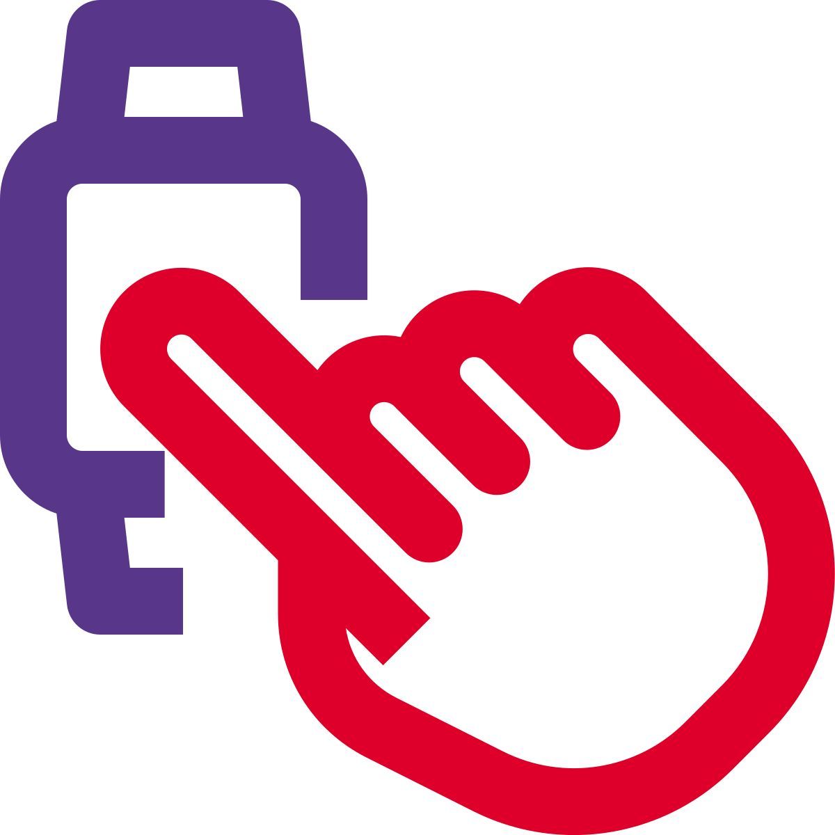 montre connectée à écran tactile icon