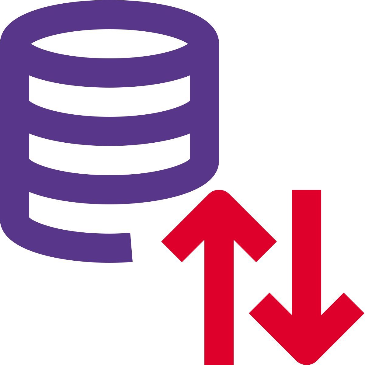 database data exchange icon
