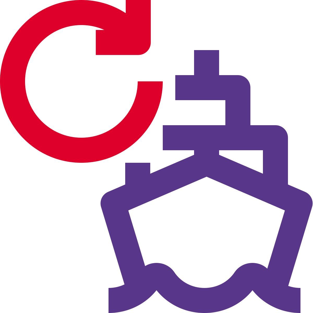 Barco que regresa icon