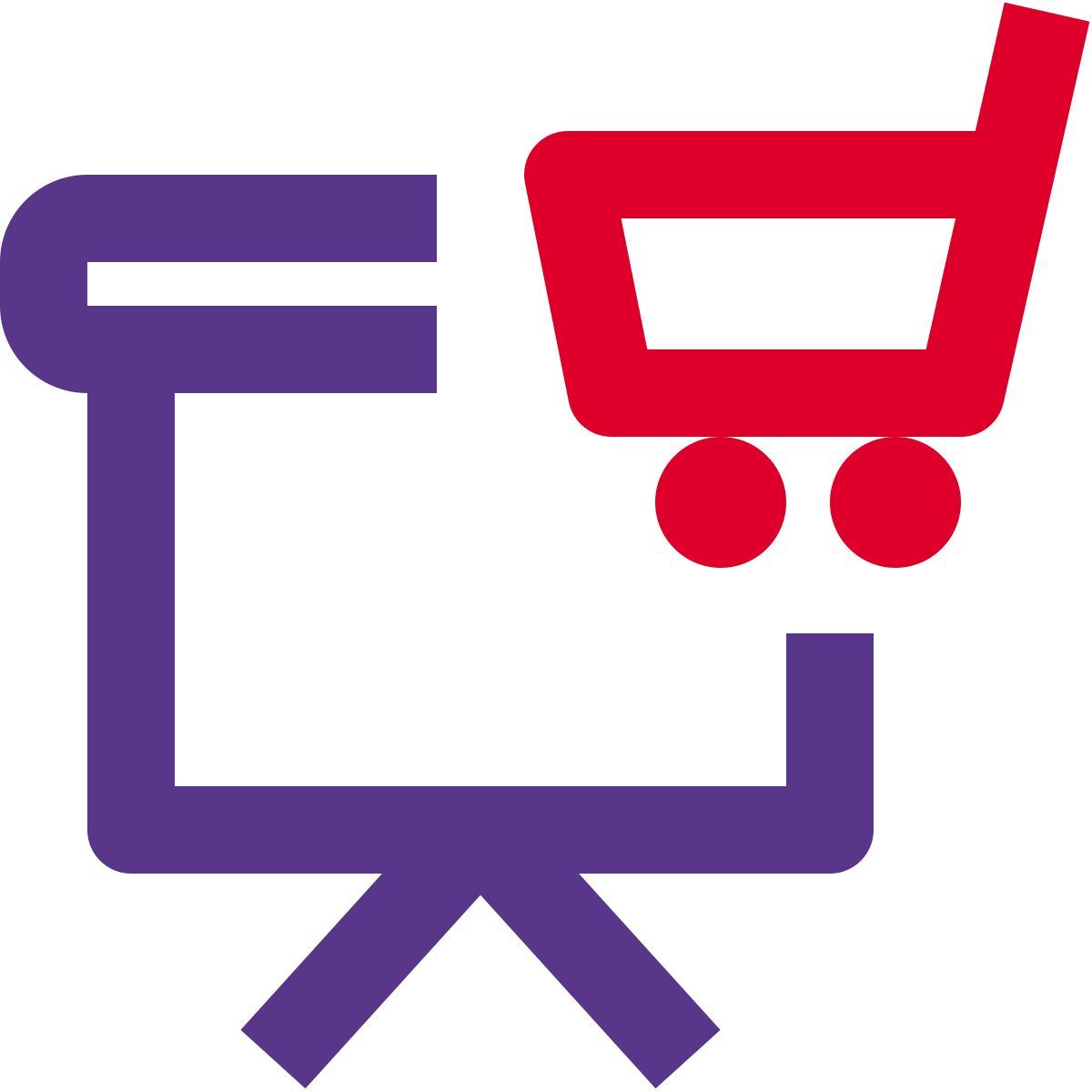 shopping presentation icon