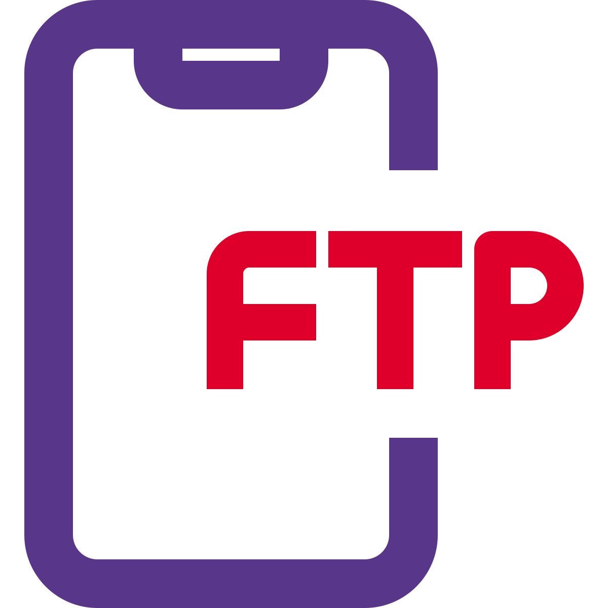 smartphone ftp icon