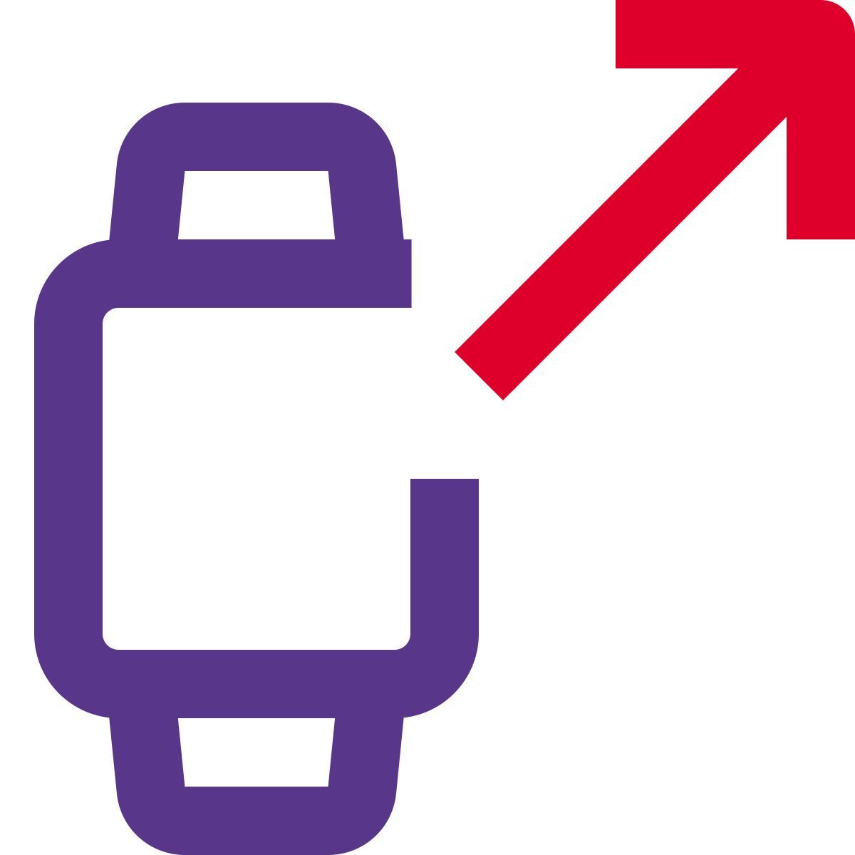 share smartwatch data icon