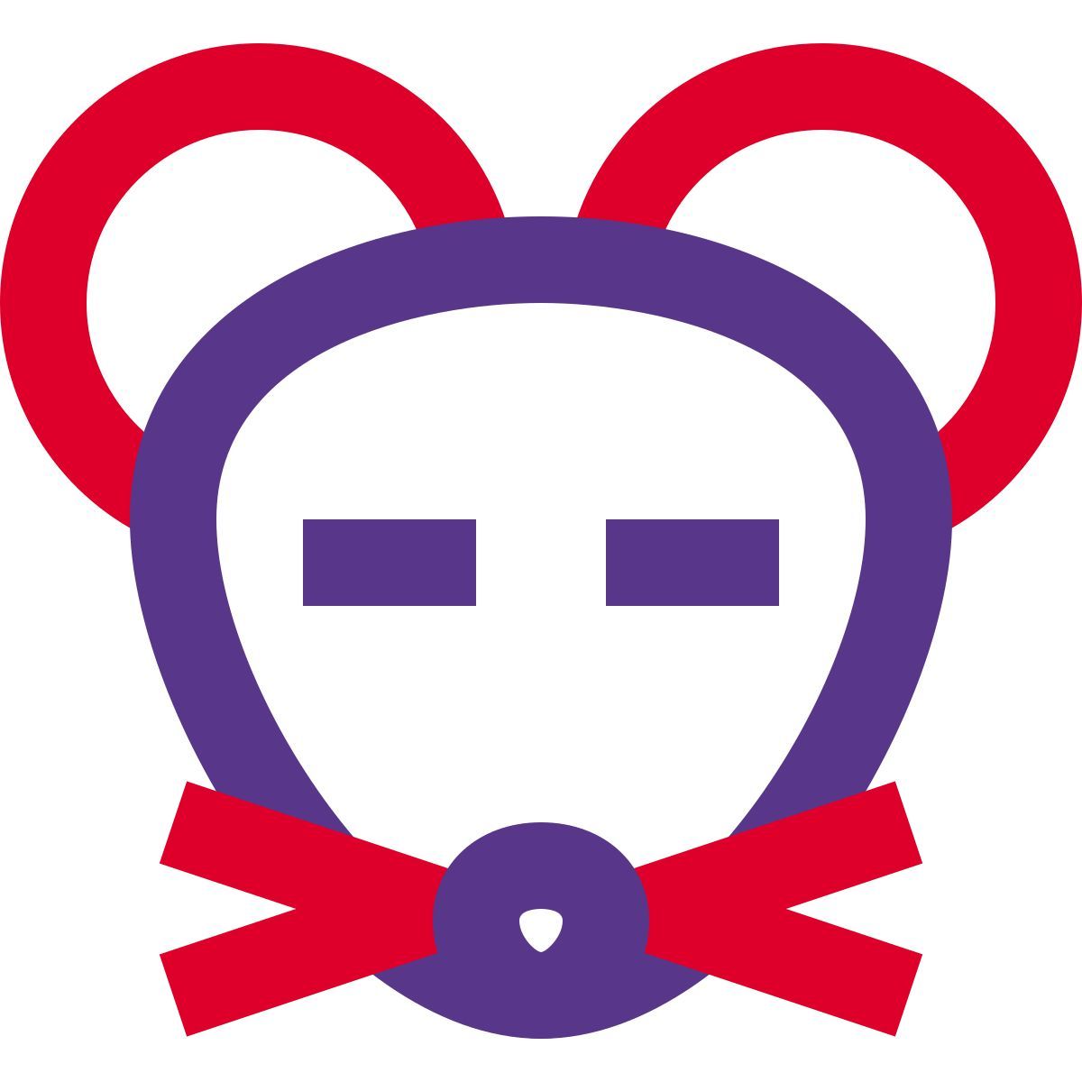 icon smiling mouse with eyes closed emoticon shared on social media