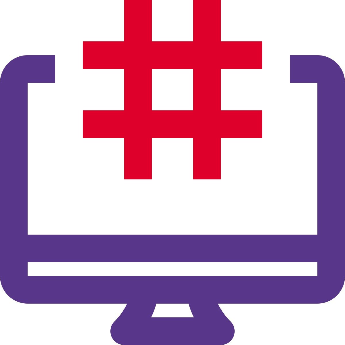 소셜 미디어 해시태그 icon