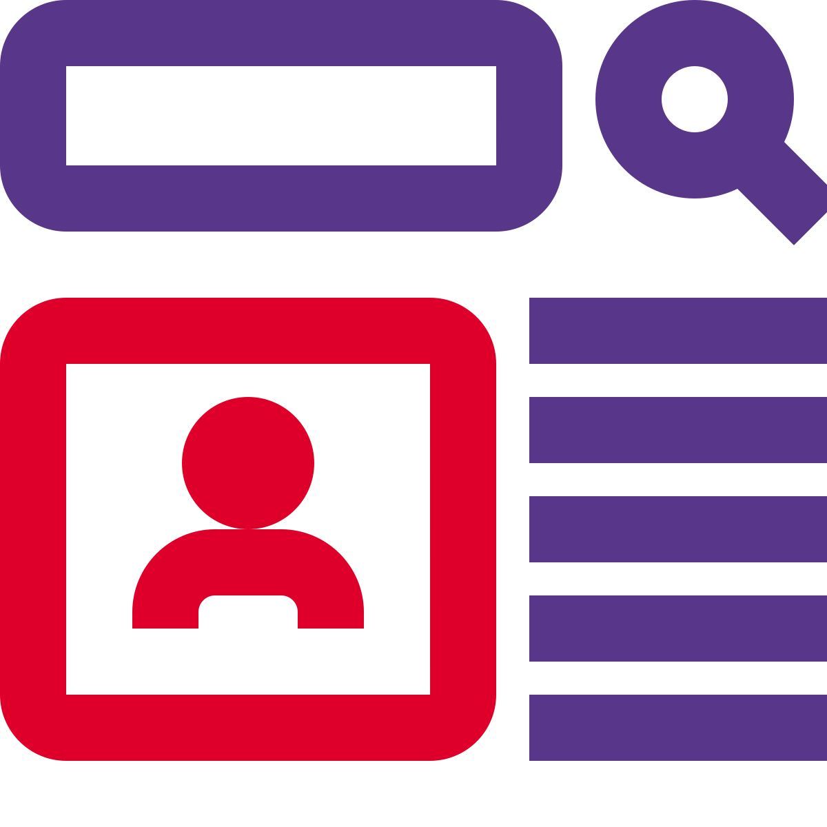 search for user icon