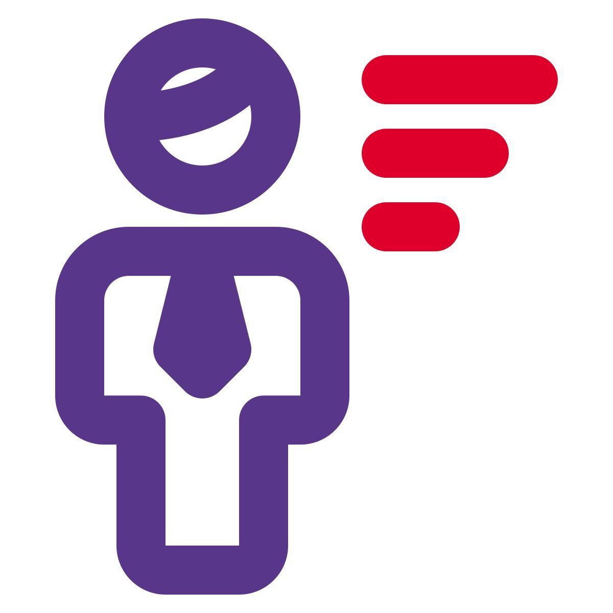 sort the document from left side businessman portal icon