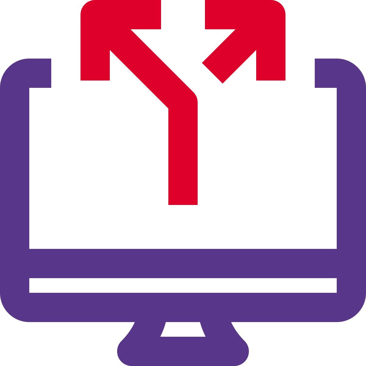 split internet connection icon